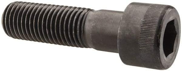 Made in USA - 1-8 UNC Hex Socket Drive, Socket Cap Screw - Alloy Steel, Black Oxide Finish, Partially Threaded, 3-1/2" Length Under Head - Caliber Tooling