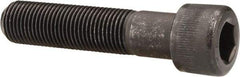 Made in USA - 1-8 UNC Hex Socket Drive, Socket Cap Screw - Alloy Steel, Black Oxide Finish, Partially Threaded, 4-1/4" Length Under Head - Caliber Tooling