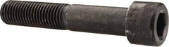 Made in USA - 1-8 UNC Hex Socket Drive, Socket Cap Screw - Alloy Steel, Black Oxide Finish, Partially Threaded, 5-1/2" Length Under Head - Caliber Tooling