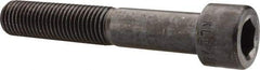 Made in USA - 1-8 UNC Hex Socket Drive, Socket Cap Screw - Alloy Steel, Black Oxide Finish, Partially Threaded, 6" Length Under Head - Caliber Tooling