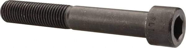 Made in USA - 1-8 UNC Hex Socket Drive, Socket Cap Screw - Alloy Steel, Black Oxide Finish, Partially Threaded, 7" Length Under Head - Caliber Tooling