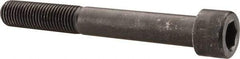 Made in USA - 1-8 UNC Hex Socket Drive, Socket Cap Screw - Alloy Steel, Black Oxide Finish, Partially Threaded, 8" Length Under Head - Caliber Tooling