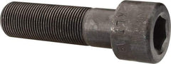 Made in USA - 1-14 UNF Hex Socket Drive, Socket Cap Screw - Alloy Steel, Black Oxide Finish, Partially Threaded, 3-1/2" Length Under Head - Caliber Tooling