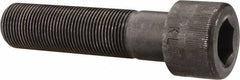 Made in USA - 1-14 UNF Hex Socket Drive, Socket Cap Screw - Alloy Steel, Black Oxide Finish, Partially Threaded, 4" Length Under Head - Caliber Tooling