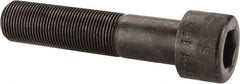 Made in USA - 1-14 UNF Hex Socket Drive, Socket Cap Screw - Alloy Steel, Black Oxide Finish, Partially Threaded, 4-1/2" Length Under Head - Caliber Tooling