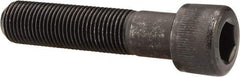 Made in USA - 1-1/8 - 7 UNC Hex Socket Drive, Socket Cap Screw - Alloy Steel, Black Oxide Finish, Partially Threaded, 4-1/2" Length Under Head - Caliber Tooling