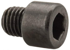 Made in USA - 1/4-28 UNF Hex Socket Drive, Socket Cap Screw - Alloy Steel, Black Oxide Finish, Fully Threaded, 1/4" Length Under Head - Caliber Tooling