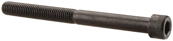 Made in USA - 1/4-28 UNF Hex Socket Drive, Socket Cap Screw - Alloy Steel, Black Oxide Finish, Partially Threaded, 2-3/4" Length Under Head - Caliber Tooling