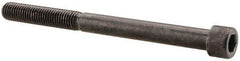 Made in USA - 1/4-28 UNF Hex Socket Drive, Socket Cap Screw - Alloy Steel, Black Oxide Finish, Partially Threaded, 3" Length Under Head - Caliber Tooling