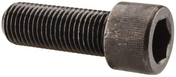 Made in USA - 7/16-20 UNF Hex Socket Drive, Socket Cap Screw - Alloy Steel, Black Oxide Finish, Fully Threaded, 1-1/4" Length Under Head - Caliber Tooling