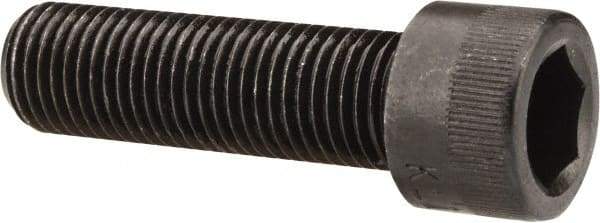 Made in USA - 7/16-20 UNF Hex Socket Drive, Socket Cap Screw - Alloy Steel, Black Oxide Finish, Fully Threaded, 1-1/2" Length Under Head - Caliber Tooling