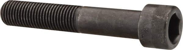 Made in USA - 7/16-20 UNF Hex Socket Drive, Socket Cap Screw - Alloy Steel, Black Oxide Finish, Partially Threaded, 2-1/2" Length Under Head - Caliber Tooling