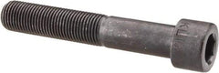 Made in USA - 1/2-20 UNF Hex Socket Drive, Socket Cap Screw - Alloy Steel, Black Oxide Finish, Partially Threaded, 3" Length Under Head - Caliber Tooling