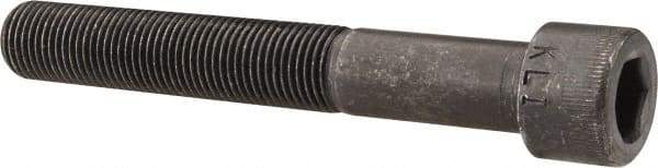 Made in USA - 1/2-20 UNF Hex Socket Drive, Socket Cap Screw - Alloy Steel, Black Oxide Finish, Partially Threaded, 3-1/2" Length Under Head - Caliber Tooling