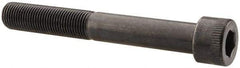 Made in USA - 1/2-20 UNF Hex Socket Drive, Socket Cap Screw - Alloy Steel, Black Oxide Finish, Partially Threaded, 3-3/4" Length Under Head - Caliber Tooling