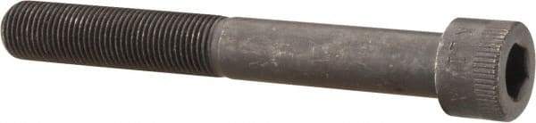 Made in USA - 1/2-20 UNF Hex Socket Drive, Socket Cap Screw - Alloy Steel, Black Oxide Finish, Partially Threaded, 4" Length Under Head - Caliber Tooling