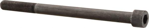 Made in USA - 1/2-20 UNF Hex Socket Drive, Socket Cap Screw - Alloy Steel, Black Oxide Finish, Partially Threaded, 7" Length Under Head - Caliber Tooling