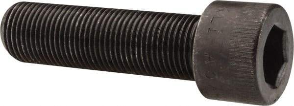 Made in USA - 5/8-18 UNF Hex Socket Drive, Socket Cap Screw - Alloy Steel, Black Oxide Finish, Fully Threaded, 2-1/4" Length Under Head - Caliber Tooling