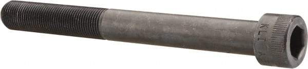 Made in USA - 5/8-18 UNF Hex Socket Drive, Socket Cap Screw - Alloy Steel, Black Oxide Finish, Partially Threaded, 6" Length Under Head - Caliber Tooling