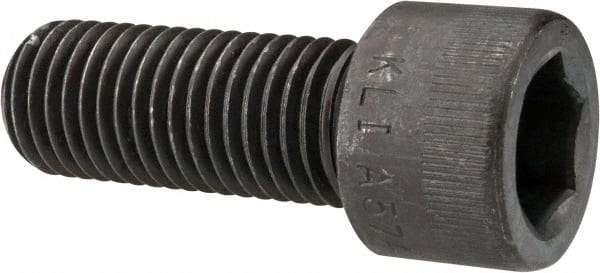 Made in USA - 7/8-9 UNC Hex Socket Drive, Socket Cap Screw - Alloy Steel, Black Oxide Finish, Fully Threaded, 2-1/4" Length Under Head - Caliber Tooling