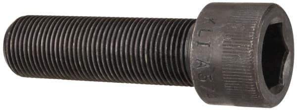 Made in USA - 7/8-14 UNF Hex Socket Drive, Socket Cap Screw - Alloy Steel, Black Oxide Finish, Fully Threaded, 3" Length Under Head - Caliber Tooling