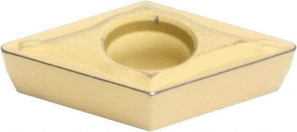 Sumitomo - DPMT21.51 ESU Grade AC820P Carbide Turning Insert - Al2O3 Finish, 55° Diamond, 1/4" Inscr Circle, 3/32" Thick, 1/64" Corner Radius - Caliber Tooling