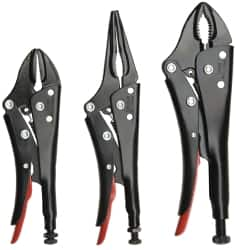 Proto - 3 Piece Locking Plier Set - Comes in Pouch - Caliber Tooling