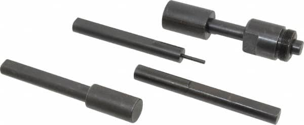 Made in USA - 5C Steel Collet Stop - Includes 1/8 Inch Diameter End Rod, 1/2 Inch Diameter End Rod, 3/4 Inch Diameter End Rod, 1 Inch Diameter End Rod and Stop Body - Exact Industrial Supply