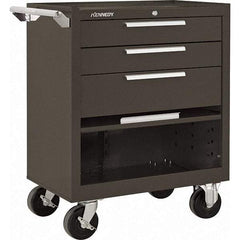 Kennedy - 3 Drawer 1,400 Lb Capacity Steel Tool Roller Cabinet - 27" Wide x 35" High x 18" Deep, Brown - Caliber Tooling