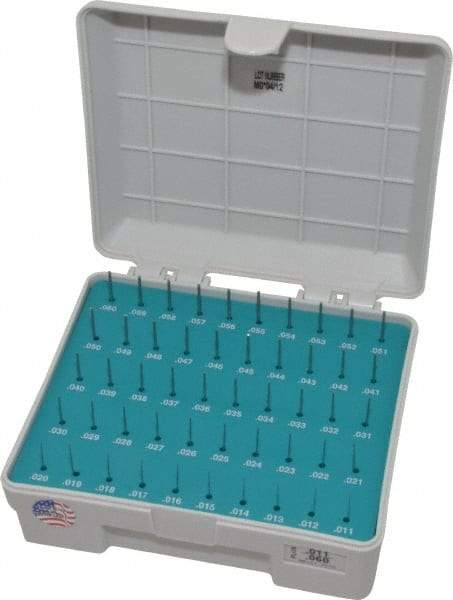 Meyer Gage - 50 Piece, 0.011-0.06 Inch Diameter Plug and Pin Gage Set - Plus 0.0001 Inch Tolerance, Class Z - Caliber Tooling