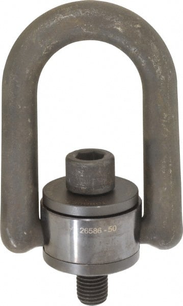 American Drill Bushing - 4,200 kgs. Load Capacity, 129-1/2 mm Wide x 187.2 mm High x 85.7 mm Opening, Extra Duty Center Pull Hoist Ring - Exact Industrial Supply