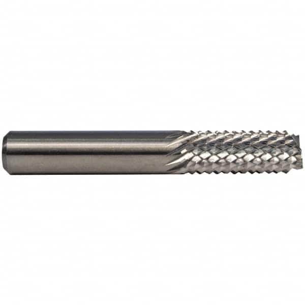 M.A. Ford - 3/64" Diam, 5/32" LOC, End Mill End, Solid Carbide Diamond Pattern Router Bit - 1-1/2" OAL, 1/8" Shank Diam - Caliber Tooling