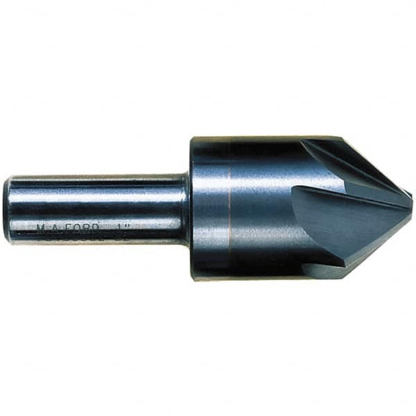 M.A. Ford - 3/8" Head Diam, 1/4" Shank Diam, 6 Flute 90° Solid Carbide Countersink - Caliber Tooling