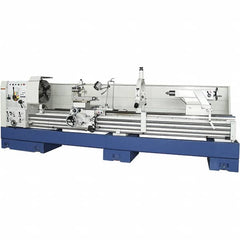 Summit - 33" Swing, 120" Between Centers, 120 Volt, Triple Phase Toolroom Lathe - 5MT Taper, 15 hp, 13 to 800 RPM, 6-1/8" Bore Diam, 54" Deep x 68" High x 204" Long - Caliber Tooling