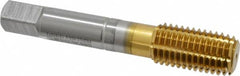 Guhring - 3/4-10 UNC 2BX H12/H13 Thread Limit Modified Bottoming Thread Forming Tap - Cobalt, TiN Finish, 4-1/4" OAL, Right Hand Thread, Series 3940 - Caliber Tooling