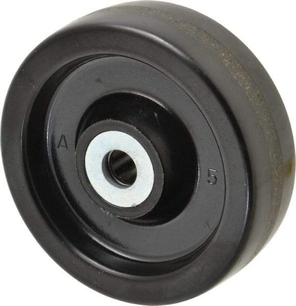 Albion - 4 Inch Diameter x 1-1/4 Inch Wide, Phenolic Caster Wheel - 400 Lb. Capacity, 1-3/8 Inch Hub Length, 1/2 Inch Axle Diameter, Roller Bearing - Caliber Tooling