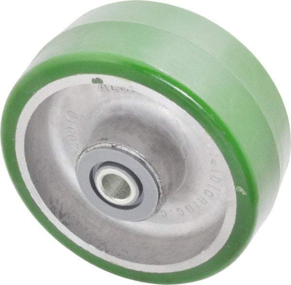 Albion - 5 Inch Diameter x 2 Inch Wide, Polyurethane Caster Wheel - 1,050 Lb. Capacity, 2-7/16 Inch Hub Length, 1/2 Inch Axle Diameter, Roller Bearing - Caliber Tooling