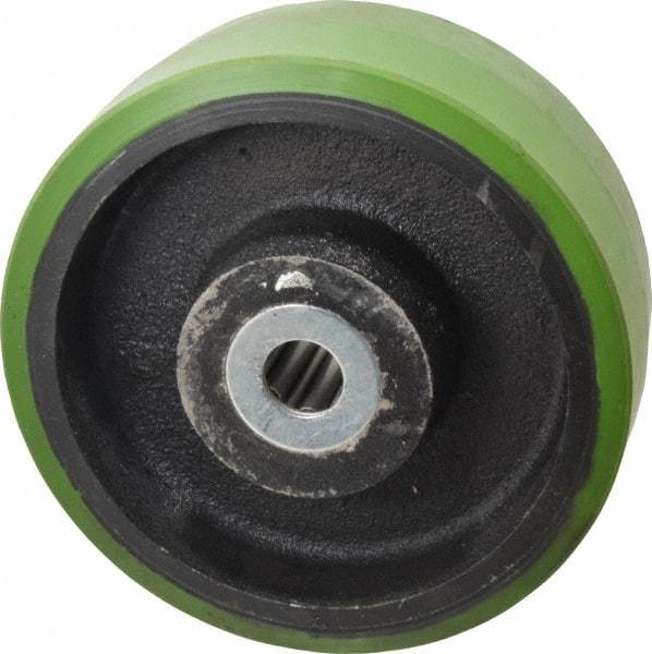 Albion - 8 Inch Diameter x 3 Inch Wide, Polyurethane Caster Wheel - 2,520 Lb. Capacity, 3-1/4 Inch Hub Length, 1 Inch Axle Diameter, Roller Bearing - Caliber Tooling