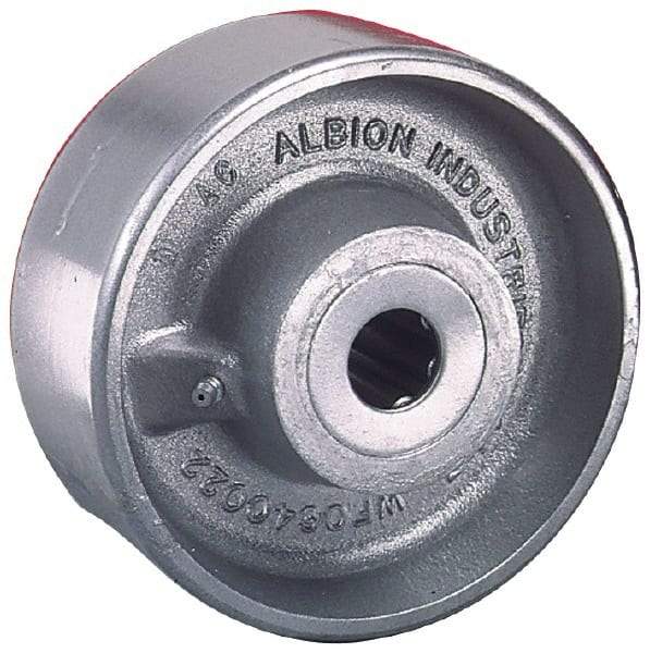 Albion - 8 Inch Diameter x 3 Inch Wide, Forged Steel Caster Wheel - 4,500 Lb. Capacity, 3-1/4 Inch Hub Length, 1 Inch Axle Diameter, Roller Bearing - Caliber Tooling