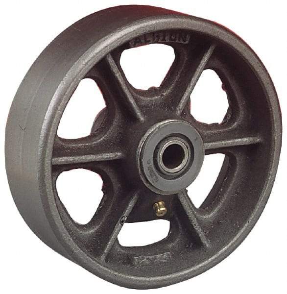 Albion - 12 Inch Diameter x 3 Inch Wide, Cast Iron Caster Wheel - 2,800 Lb. Capacity, 3-1/4 Inch Hub Length, 1-1/4 Inch Axle Diameter, Roller Bearing - Caliber Tooling