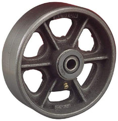 Albion - 10 Inch Diameter x 3 Inch Wide, Cast Iron Caster Wheel - 2,500 Lb. Capacity, 3-1/4 Inch Hub Length, 1-1/4 Inch Axle Diameter, Roller Bearing - Caliber Tooling