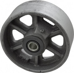 Albion - 5 Inch Diameter x 2 Inch Wide, Cast Iron Caster Wheel - 1,300 Lb. Capacity, 2-3/16 Inch Hub Length, 1/2 Inch Axle Diameter, Roller Bearing - Caliber Tooling