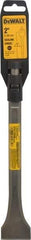 DeWALT - 2" Head Width, 12" OAL, 21/32" Shank Diam, Scaling Chisel - Spline Drive, Spline Shank, Steel - Caliber Tooling