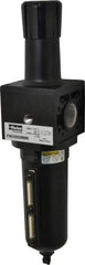 Parker - 1" NPT Port Heavy Duty 1 Piece Filter/Regulator FRL Unit - Metal Bowl, 250 SCFM, 250 Max psi, 15.95" High, Manual Drain - Caliber Tooling