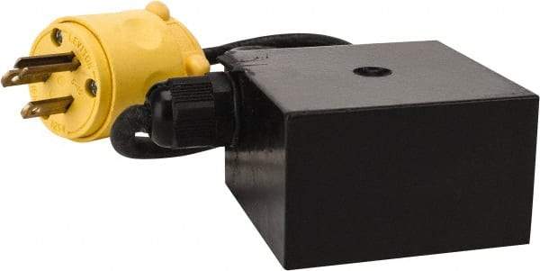 Mag-Mate - 2-1/2" Long, 16 Watts, 370 Lb Max Magnetic Pull Electromagnet - 1/4-20 Thread, 120 AC Output Voltage - Caliber Tooling