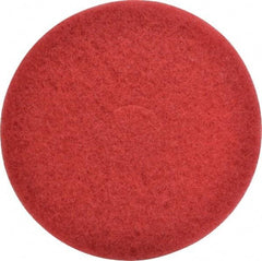 3M - Spray Buffing Pad - 14" Machine, Red Pad, Polyester - Caliber Tooling