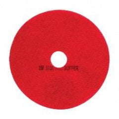 3M - Spray Buffing Pad - 20" Machine, Red Pad, Polyester - Caliber Tooling