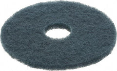 3M - Scrubbing Pad - 14" Machine, Blue Pad, Nylon & Polyester - Caliber Tooling