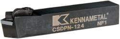 Kennametal - CSDP, Neutral Cut, 0° Lead Angle, 3/4" Shank Height x 3/4" Shank Width, Positive Rake Indexable Turning Toolholder - 4-1/2" OAL, SP..42. Insert Compatibility, Series Kendex - Caliber Tooling