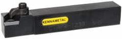 Kennametal - CTAP, Right Hand Cut, 3° Lead Angle, 3/4" Shank Height x 3/4" Shank Width, Positive Rake Indexable Turning Toolholder - 4-1/2" OAL, TP..32. Insert Compatibility, Series Kendex - Caliber Tooling